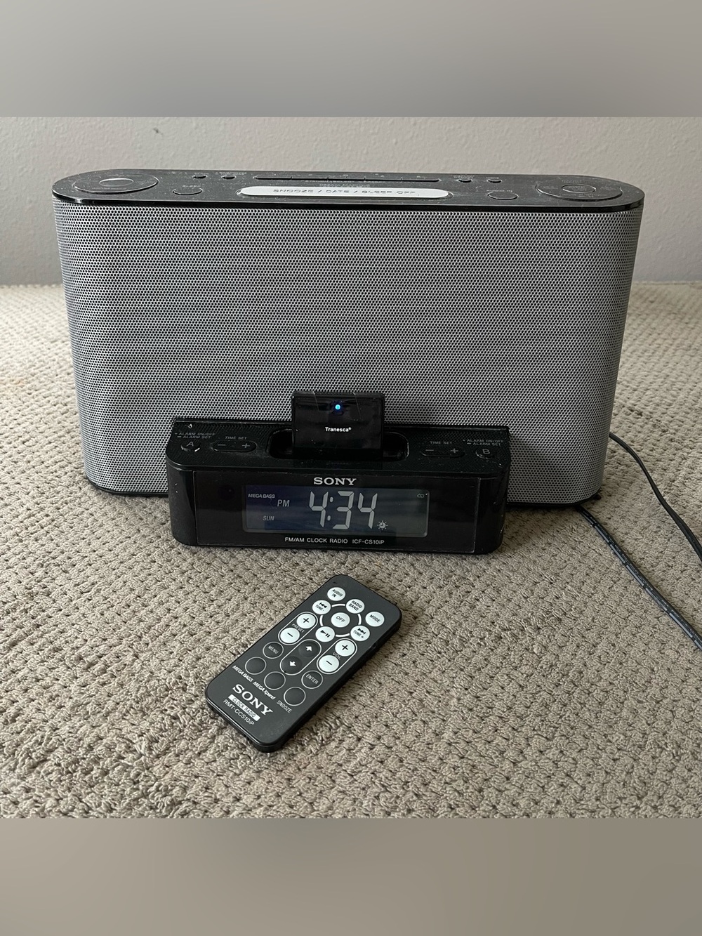 Sony ICF-CS10iP Dream Machine FM AM Clock Radio iPod iPhone Dock + remote